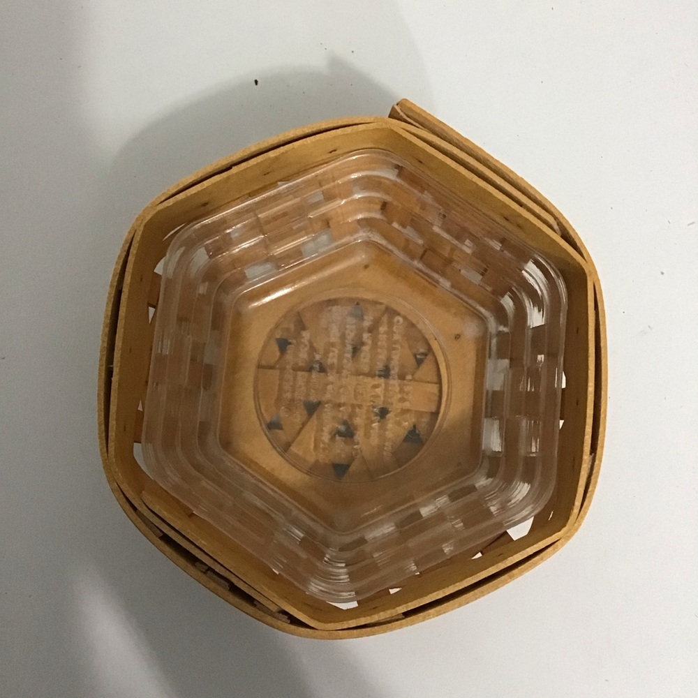 Longaberger basket with plastic liner